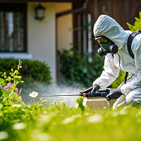 Professional pest control treatment